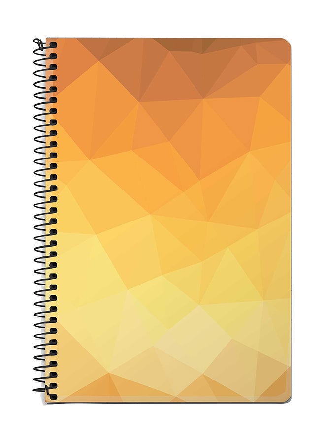 ستايلايزد دفتر بسلك حلزوني مقاس A5 ذهبي