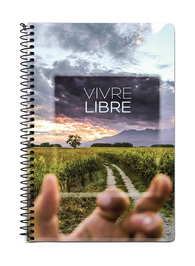 Stylizedd Vivre Libre A5 Spiral Notebook Multicolour