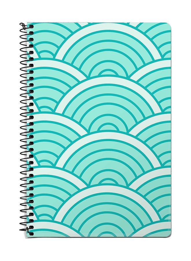 Stylizedd Green Arch A5 Spiral Notebook Blue