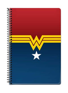 Stylizedd Wonder Woman A5 Spiral Notebook Red/Blue/Yellow 