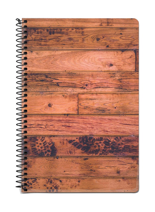 ستايلايزد دفتر ملاحظات بسلك مقاس A5 بتصميم غربي قديم بني