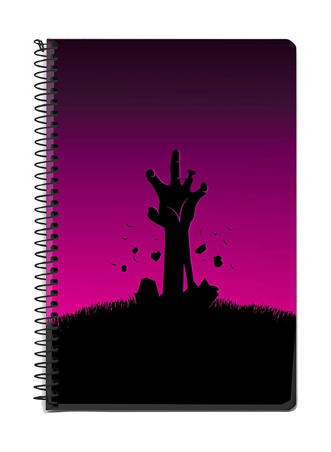 Stylizedd Reach A5 Spiral Notebook Purple/Black