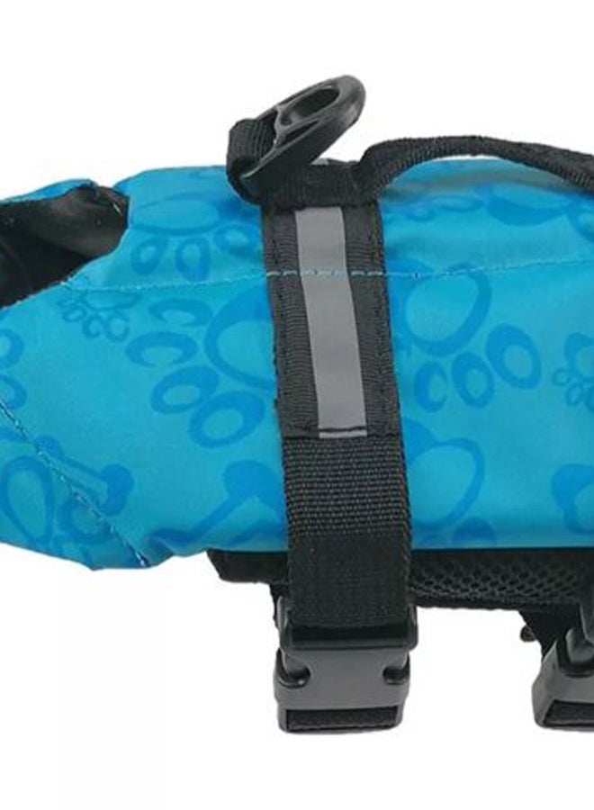 Generic Pet Safety Printed Swimming Life Jacket Blue/Black/Grey S  - Image 2
