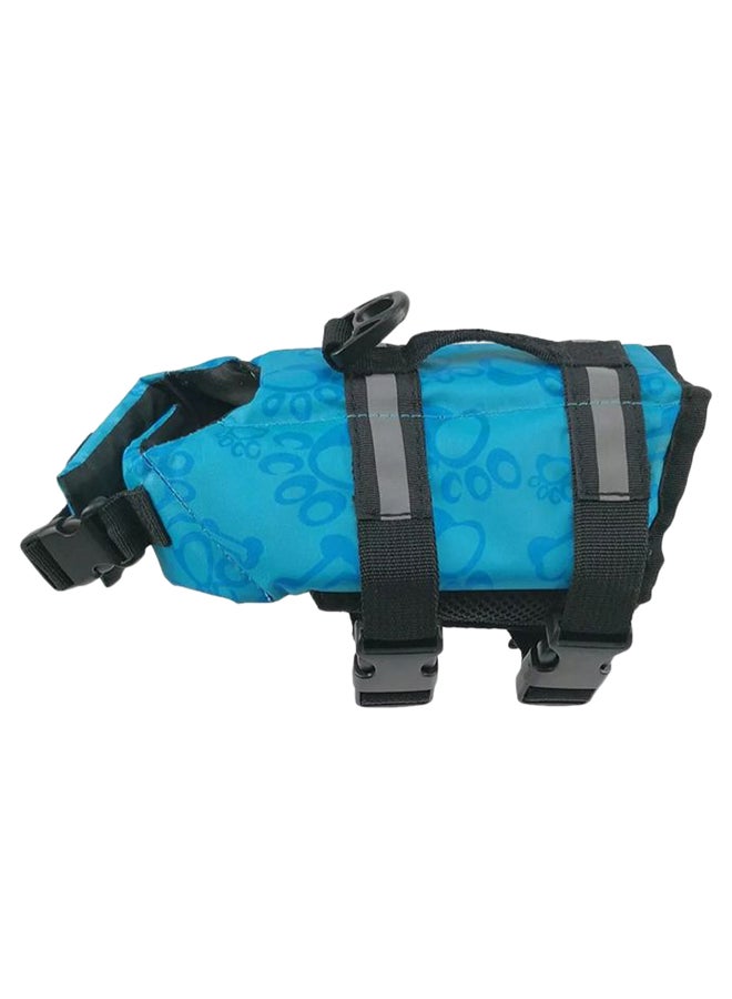 Generic Pet Safety Printed Swimming Life Jacket Blue/Black/Grey XXL  - Image 1