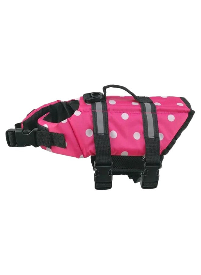 Generic Pet Safety Printed Swimming Life Jacket Pink/White/Black XXL  - Image 1