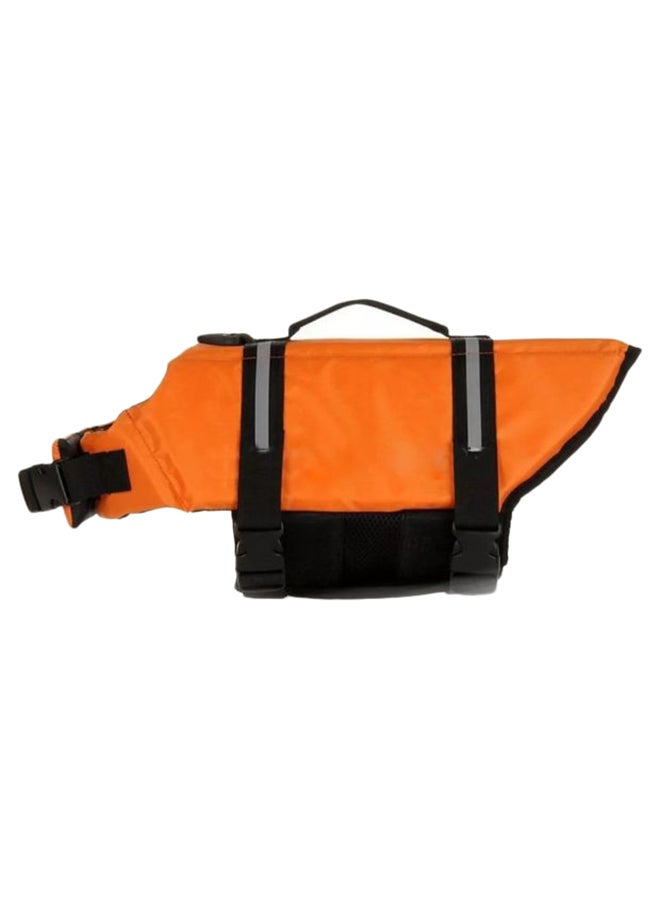 Pet Safety Printed Swimming Life Jacket Orange/Black/Grey S - Image 1