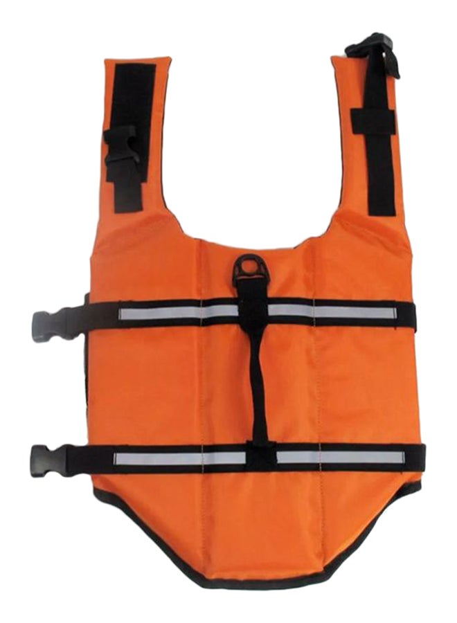 Pet Safety Printed Swimming Life Jacket Orange/Black/Grey S - Image 2