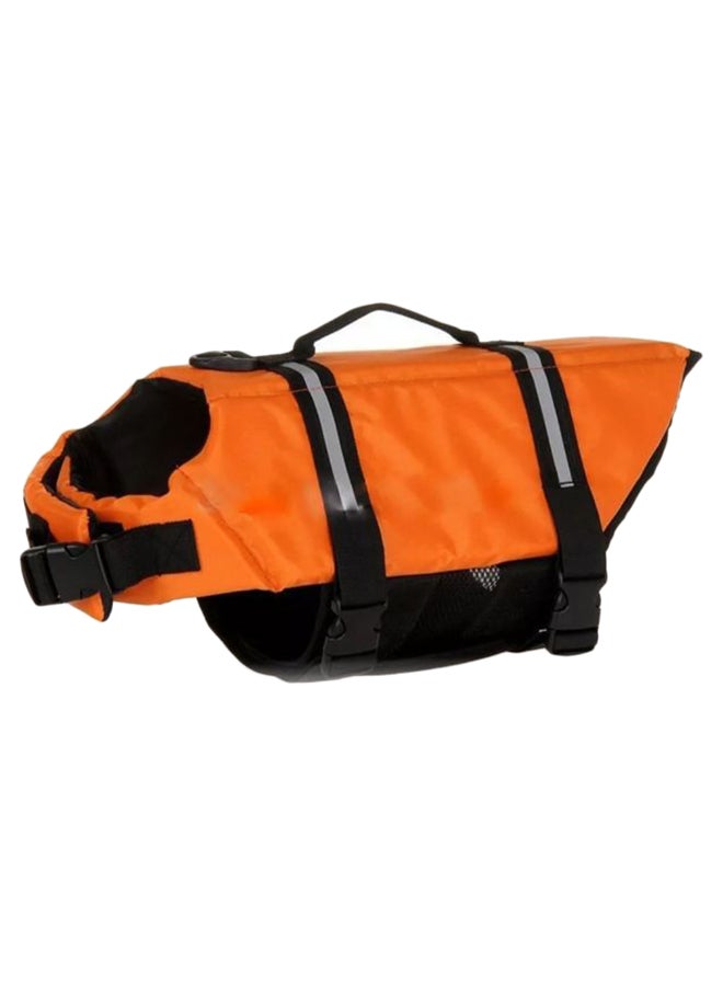 سترة نجاة للسباحة للحيوانات الأليفة برتقالي/ أسود/ رمادي M - Image 1