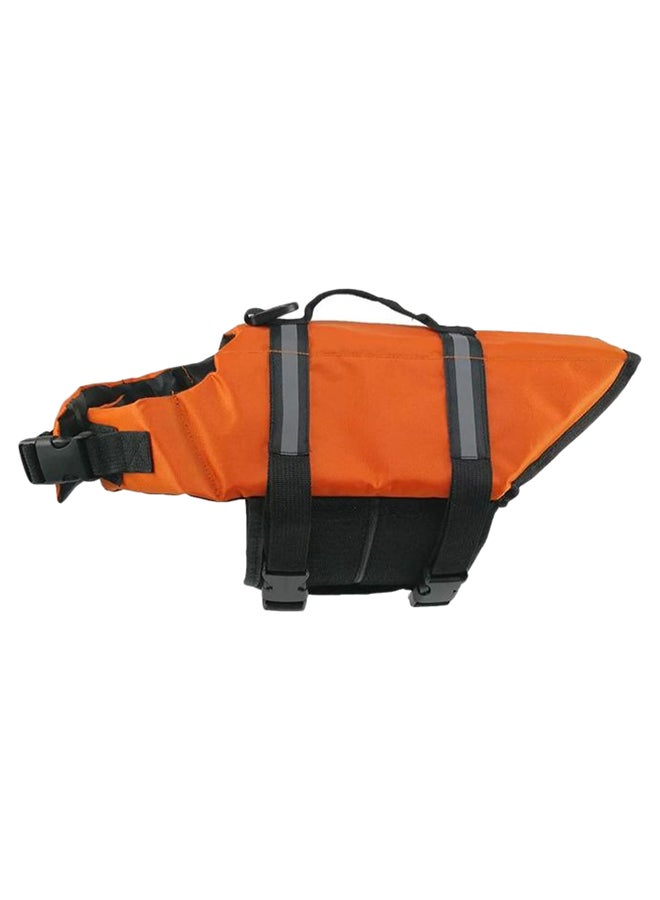 سترة نجاة للسباحة للحيوانات الأليفة برتقالي/ أسود/ رمادي L - Image 1