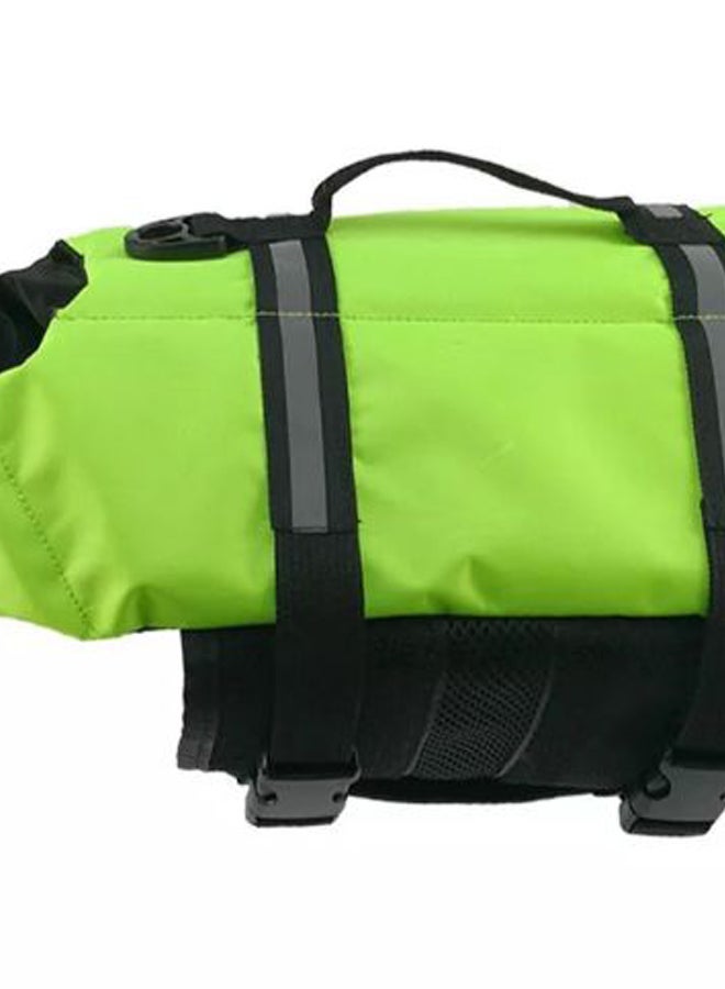 Generic Pet Safety Printed Swimming Life Jacket Green/Black/Grey L  - Image 2