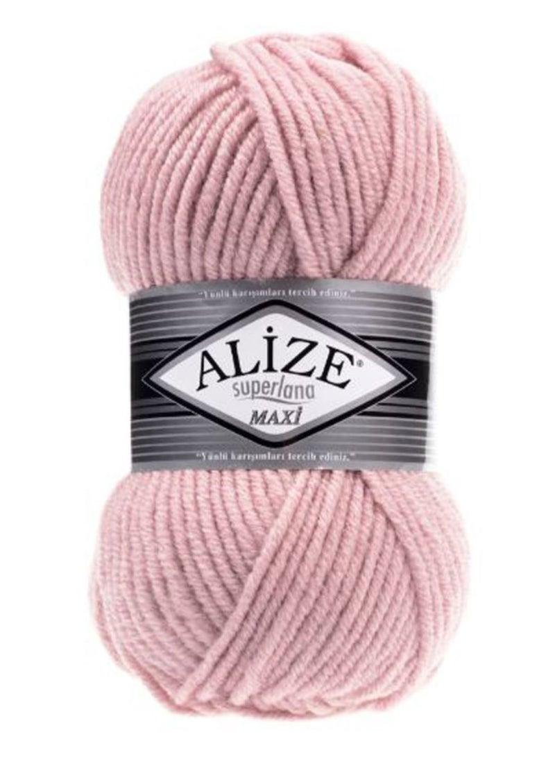 Superlana Maxi Classic Autumn / Winter Collection Hand Knitting Yarn Pink 100grams