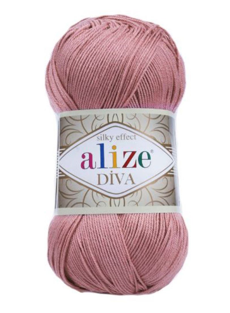 ALIZE Diva Hand Knitting Yarn Rose 100grams