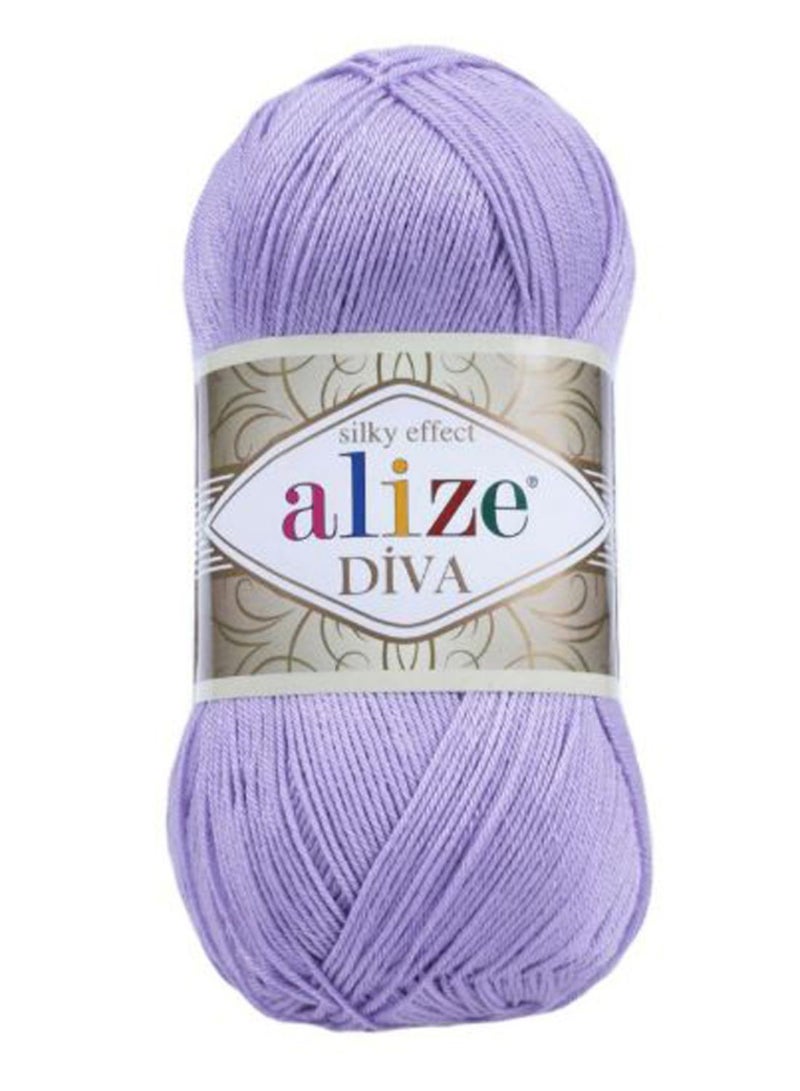 ALIZE Diva Hand Knitting Yarn Lavender 100grams