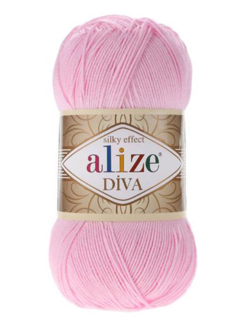 ALIZE Diva Hand Knitting Yarn Pink 100grams