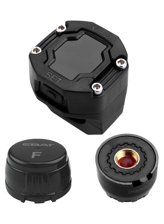 STEELMATE Wireless LCD Display Tire Pressure Monitor System With Waterproof External Sensor 