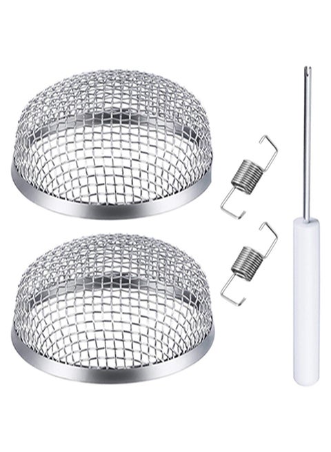 Flying Insect Screen RV Furnace Vent Cover Mesh With Installation Tool