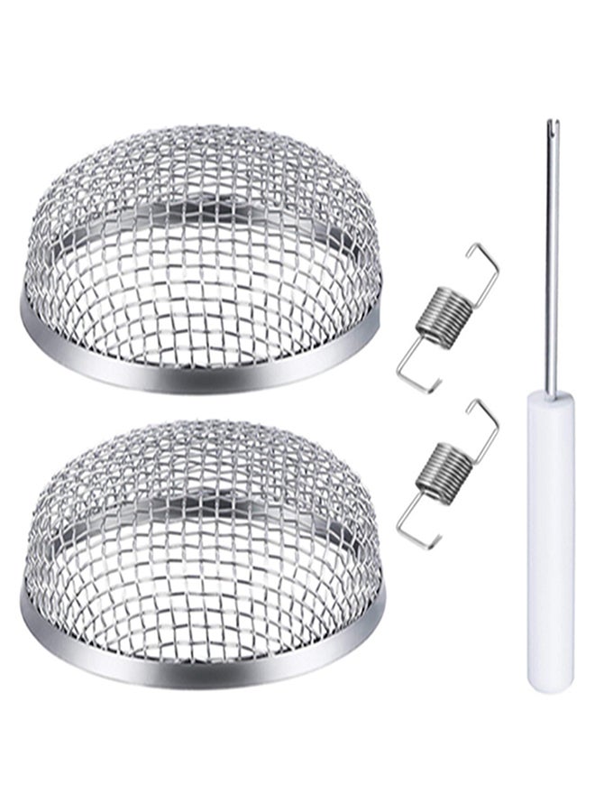 Flying Insect Screen RV Furnace Vent Cover Mesh With Installation Tool