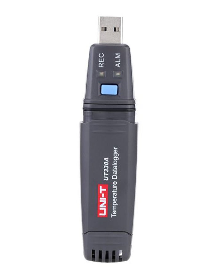 يوني تي جهاز صغير لتسجيل بيانات الحرارة والرطوبة بمنفذ USB أسود  - Image 1