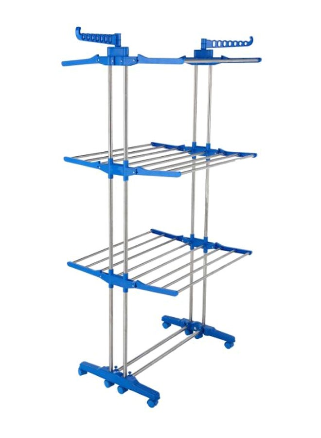 Easton Cloth Drying Rack Silver/Blue 75x64x170cmcm - Image 2
