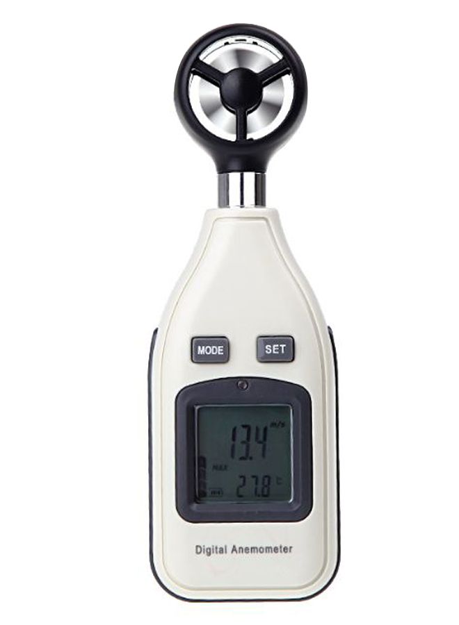 Generic - Digital Wind Speed Anemometer White/Black 20.5 x 5.6 x 15.2centimeter - Image 1