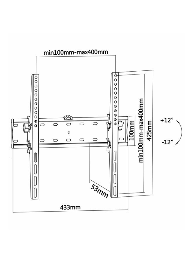 نيوستار حامل جداري لتلفزيون مقاس 37-85 بوصة فضي - Image 4