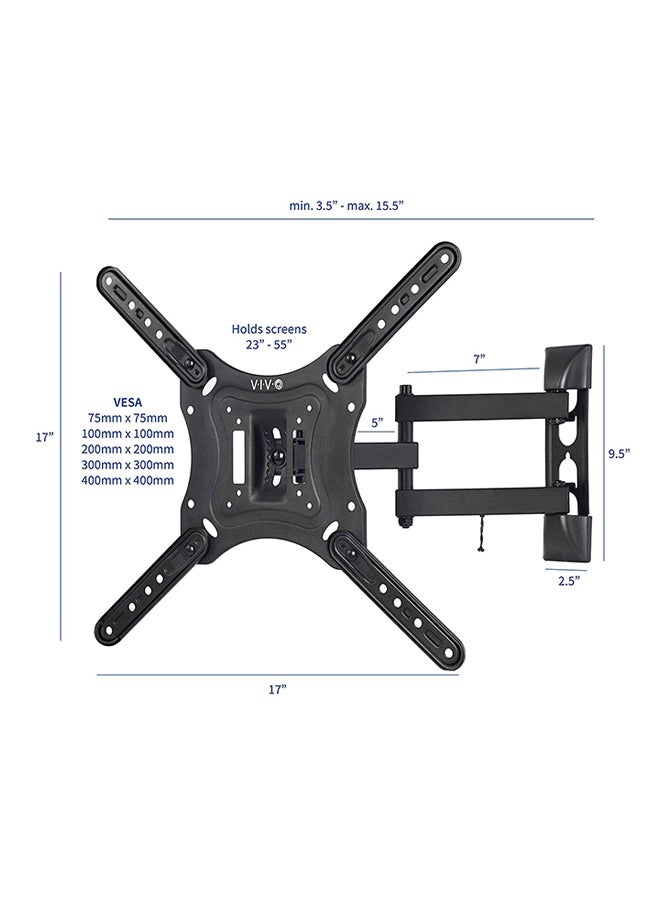 Star - TV Wall Mount for LCD/LED Plasma Screen 23 to 55 Inch Black - Image 1