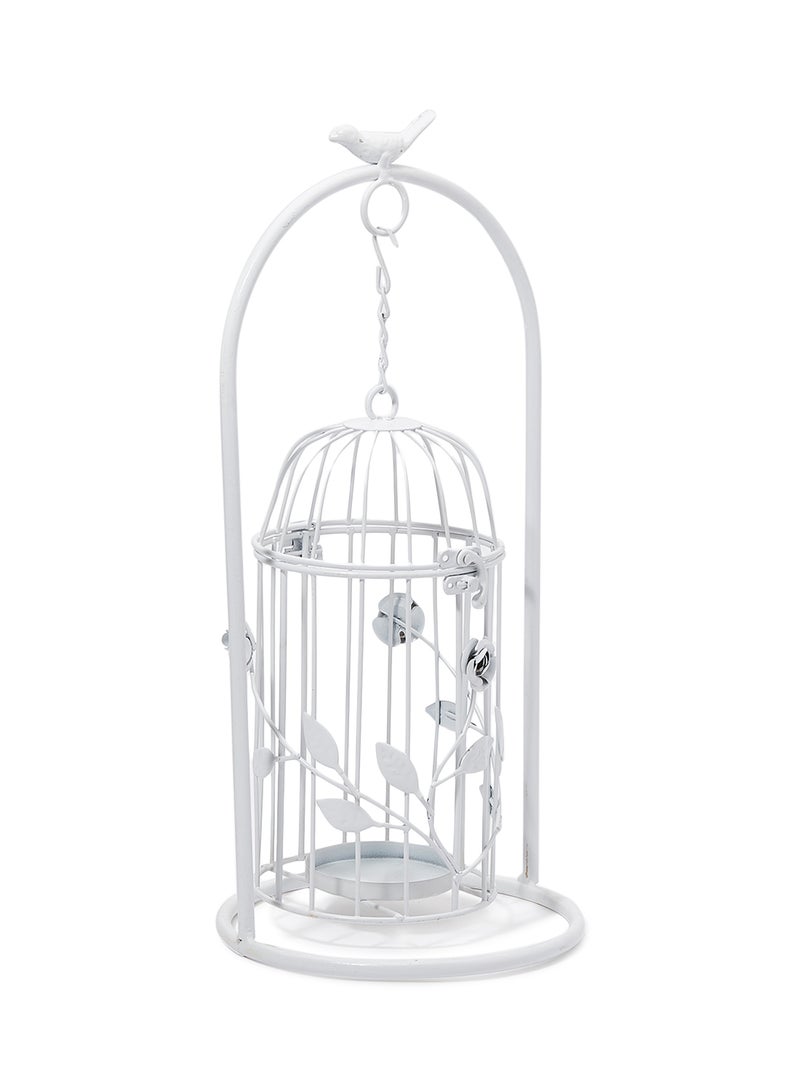 Kmte Steel Flower Pot Cage White 19.5x42x20cm - Image 2
