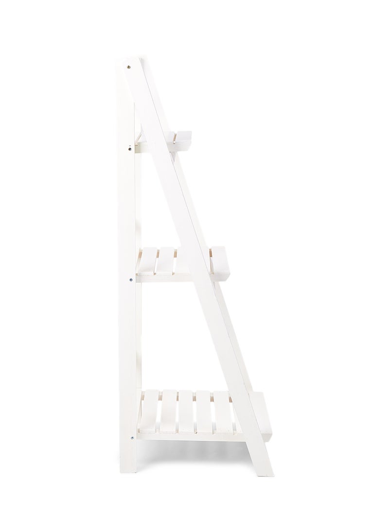 Kmte Wooden Flower Pot Stand White 41x107x41cm - Image 2