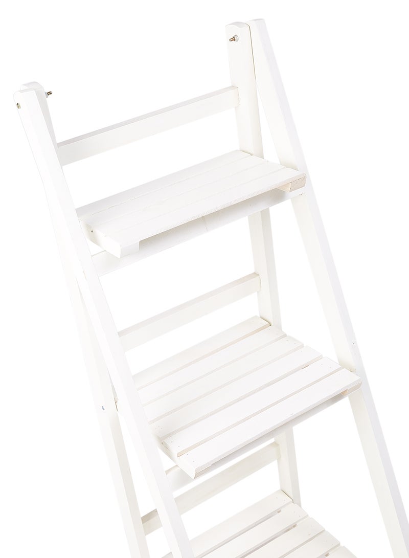 Kmte Wooden Flower Pot Stand White 41x107x41cm - Image 3
