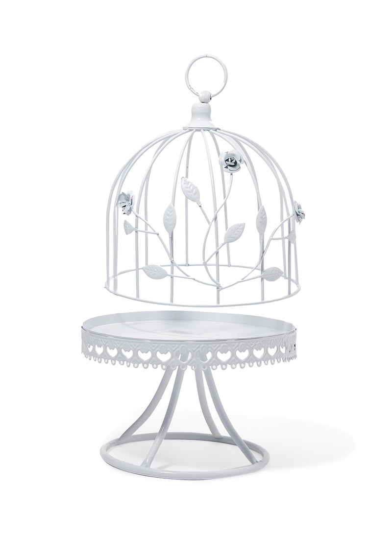 Kmte Steel Flower Pot Cage White 40x21x24cm - Image 2