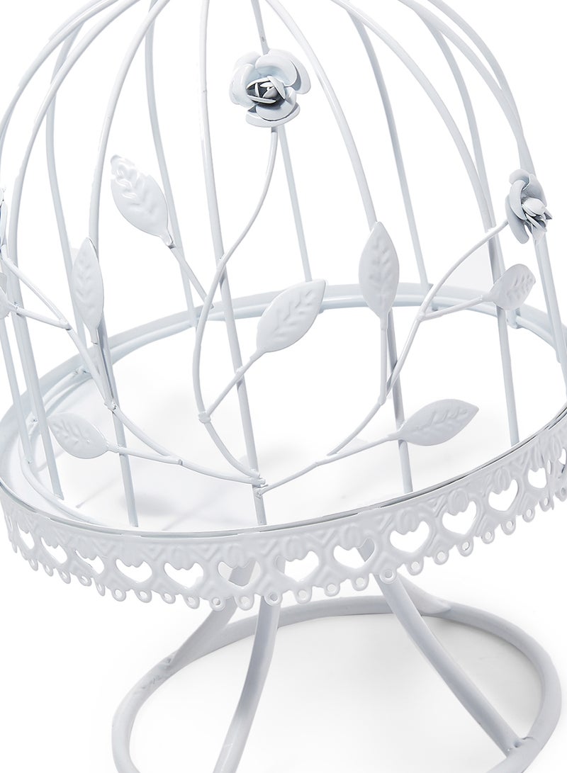 Kmte Steel Flower Pot Cage White 40x21x24cm - Image 3