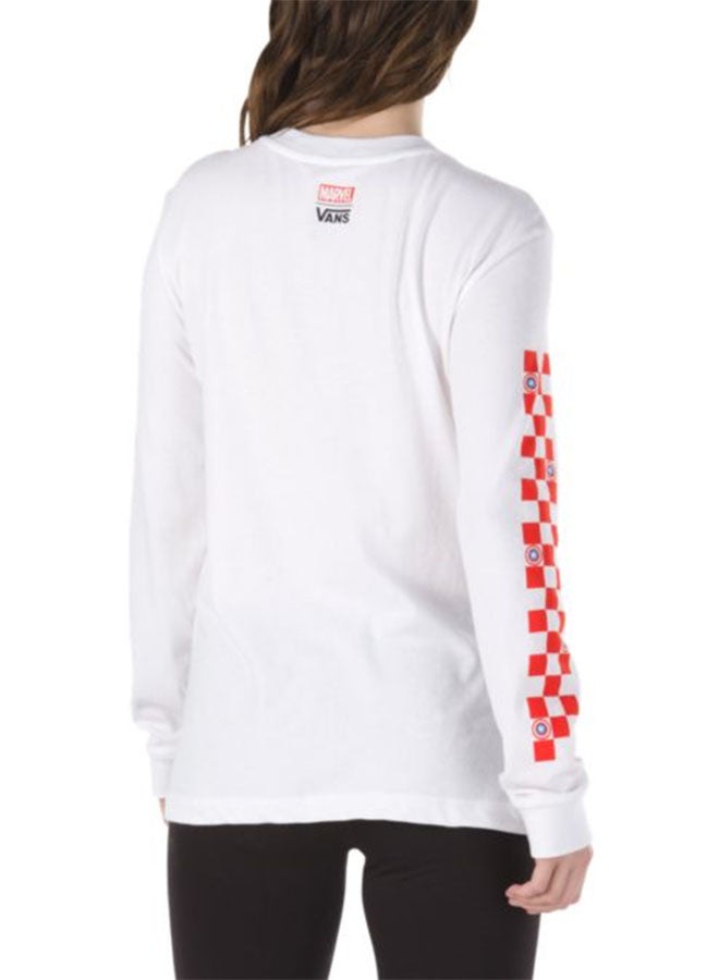 Captain Shields Tshirt White/Red