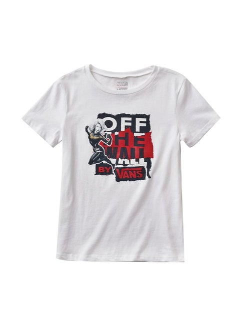 Captain Marvel Basic Tshirt White