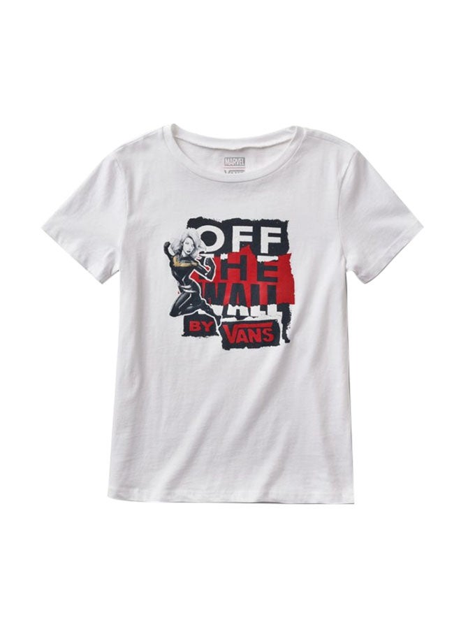 Captain Marvel Basic Tshirt White