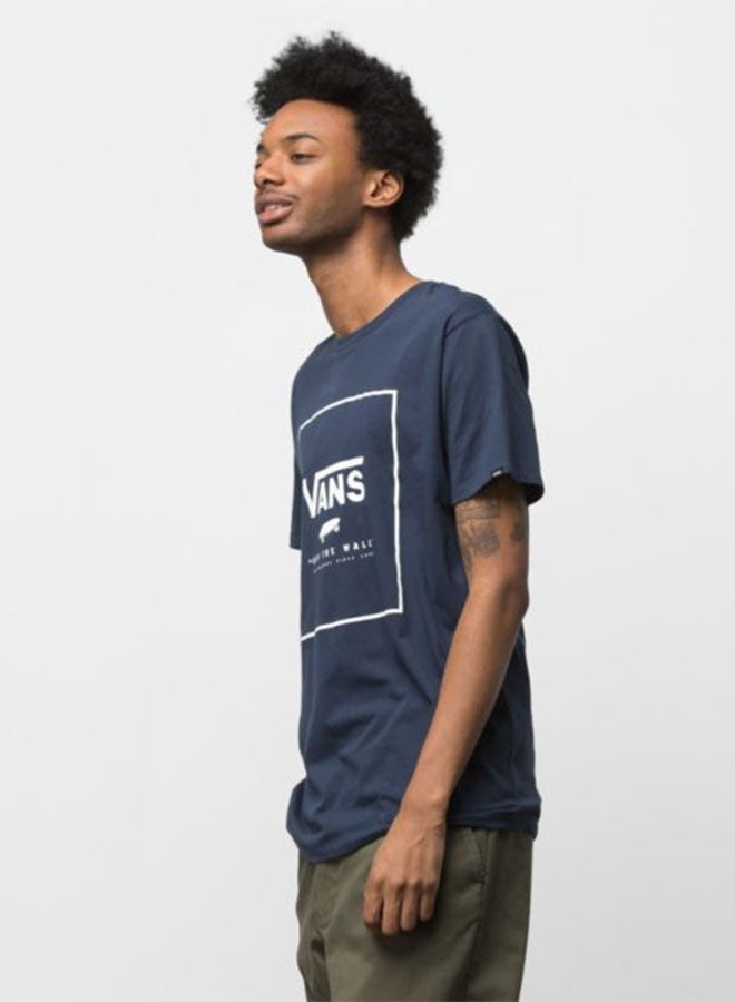 Print Box Tshirt Blue