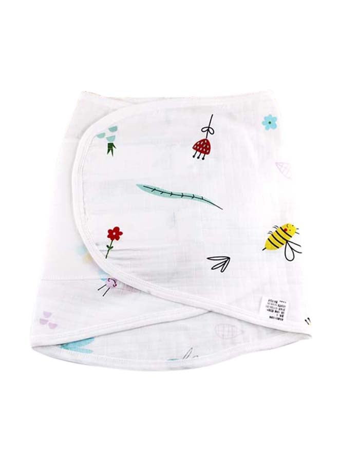 قماط أطفال لحماية البطن بتصميم مريح ورقيق cotton أبيض 80x32سم 