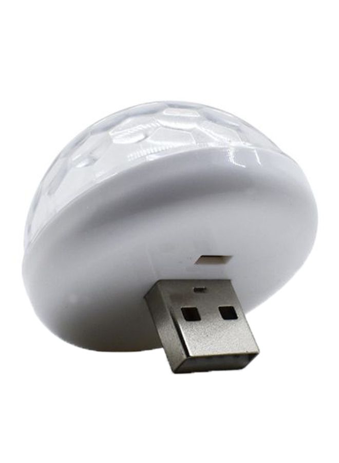 مجموعة مصابيح للإضاءة الداخلية للسيارة بإضاءة متعددة الألوان RGB ومنفذ USB تصدر أصواتاً رائعة من 4 قطع