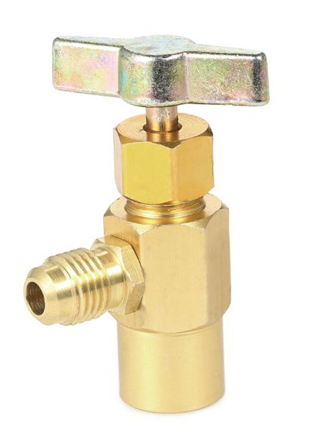 Air Conditioner Refrigerants Dispensing Valve Gold