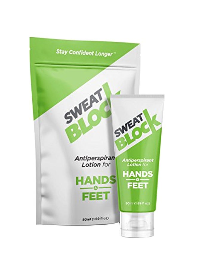 Sweatblock Antiperspirant Lotion For Hand And Feet Red 50ml - Image 1
