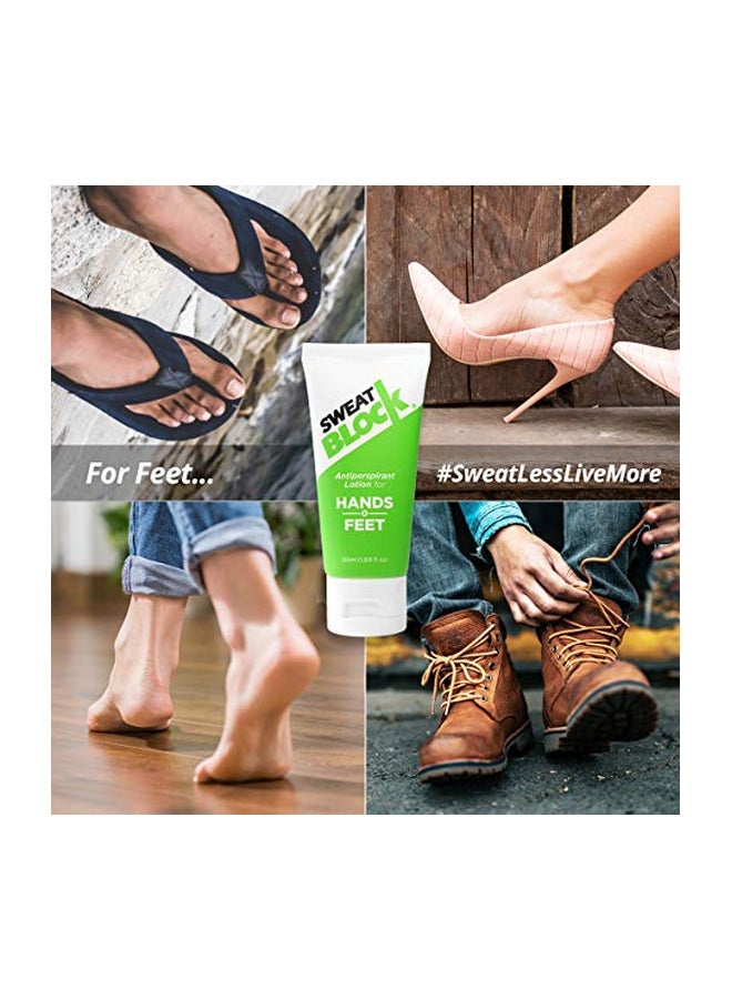 Sweatblock Antiperspirant Lotion For Hand And Feet Red 50ml - Image 3