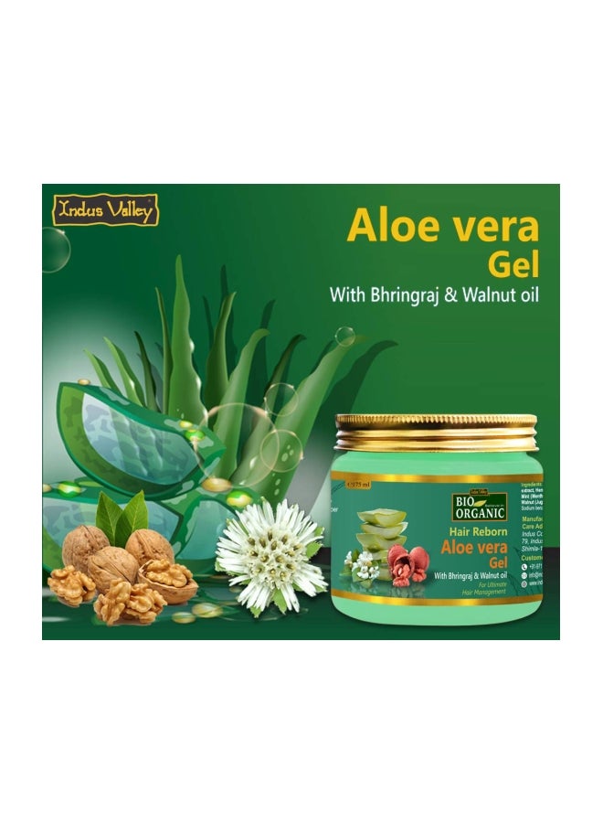 Indus Valley - Hair Reborn Aloe Vera Gel With Bhringraj And Walnut Oil 175ml - Image 1