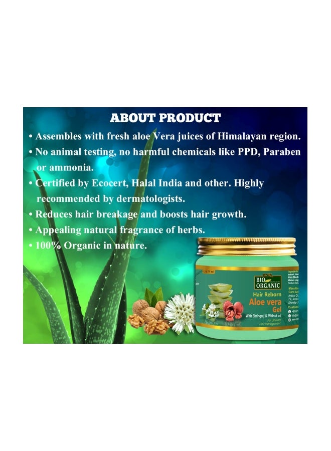 Indus Valley - Hair Reborn Aloe Vera Gel With Bhringraj And Walnut Oil 175ml - Image 1