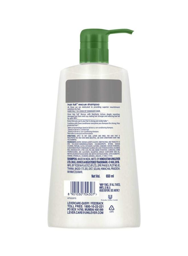 Dove - Hair Fall Rescue Shampoo 650ml - Image 1