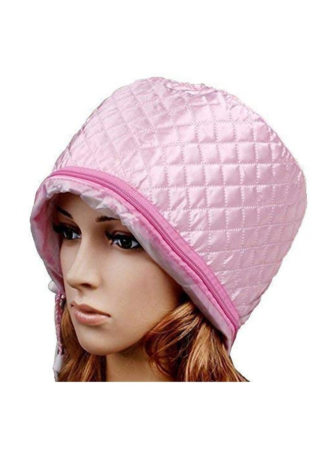 Labdhi Creation Nourishing Steamer Satin Thermal Treatment Cap Pink - Image 3