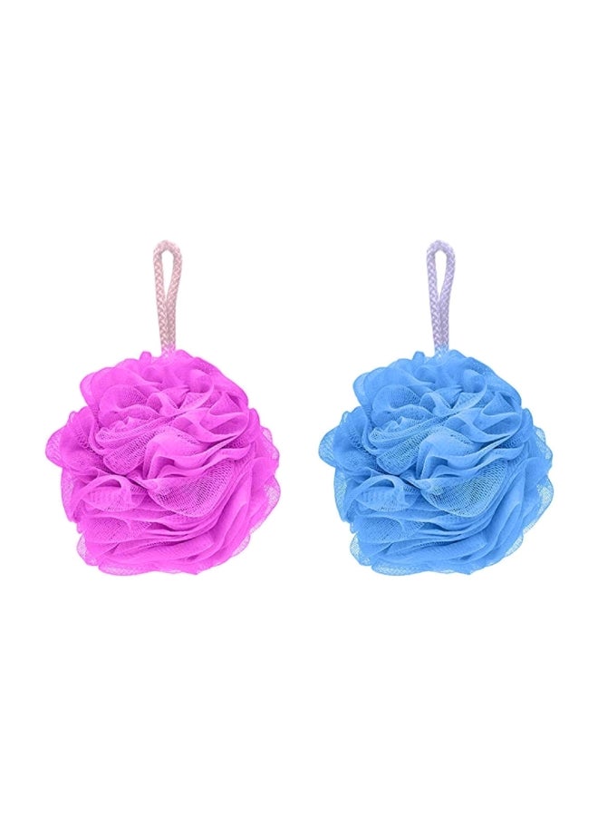 Wizme Pack Of 2 Body Shower Loofah Blue/Pink 25grams - Image 1
