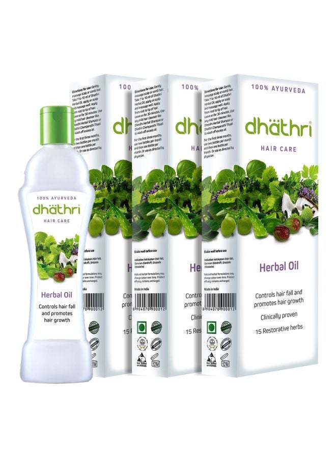 dhathri Pack Of 3 Hair Care Herbal Oil 100ml - Image 1