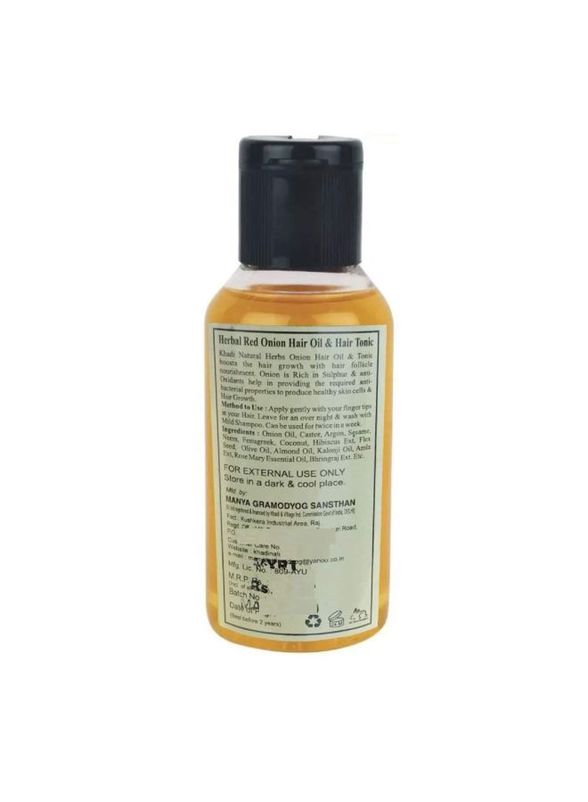 Khadi Herbal Red Onion Hair Oil And Hair Tonic 100ml  - Image 2