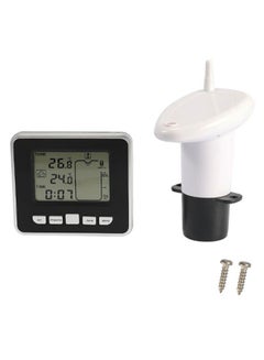 Ultrasonic Depth Level Meter Sensor With LCD Display White/Black