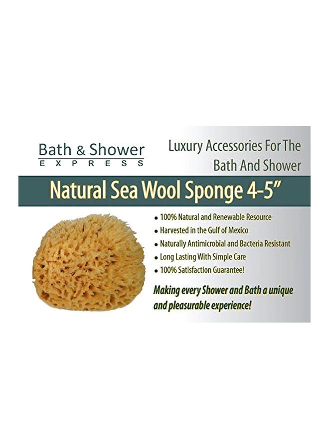 Bath & Shower Express Sea Wool Sponge Beige M - Image 4