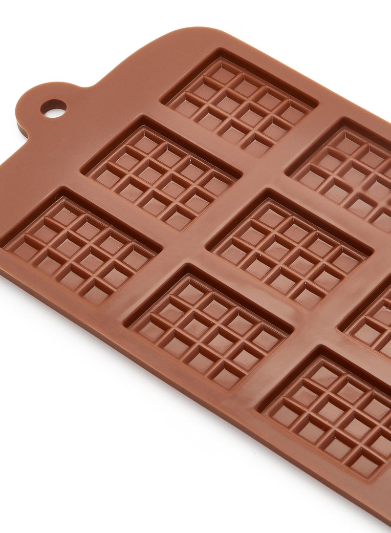 12 Piece Silicone Material Chocolate Mold Brown 10x3cm - Image 3